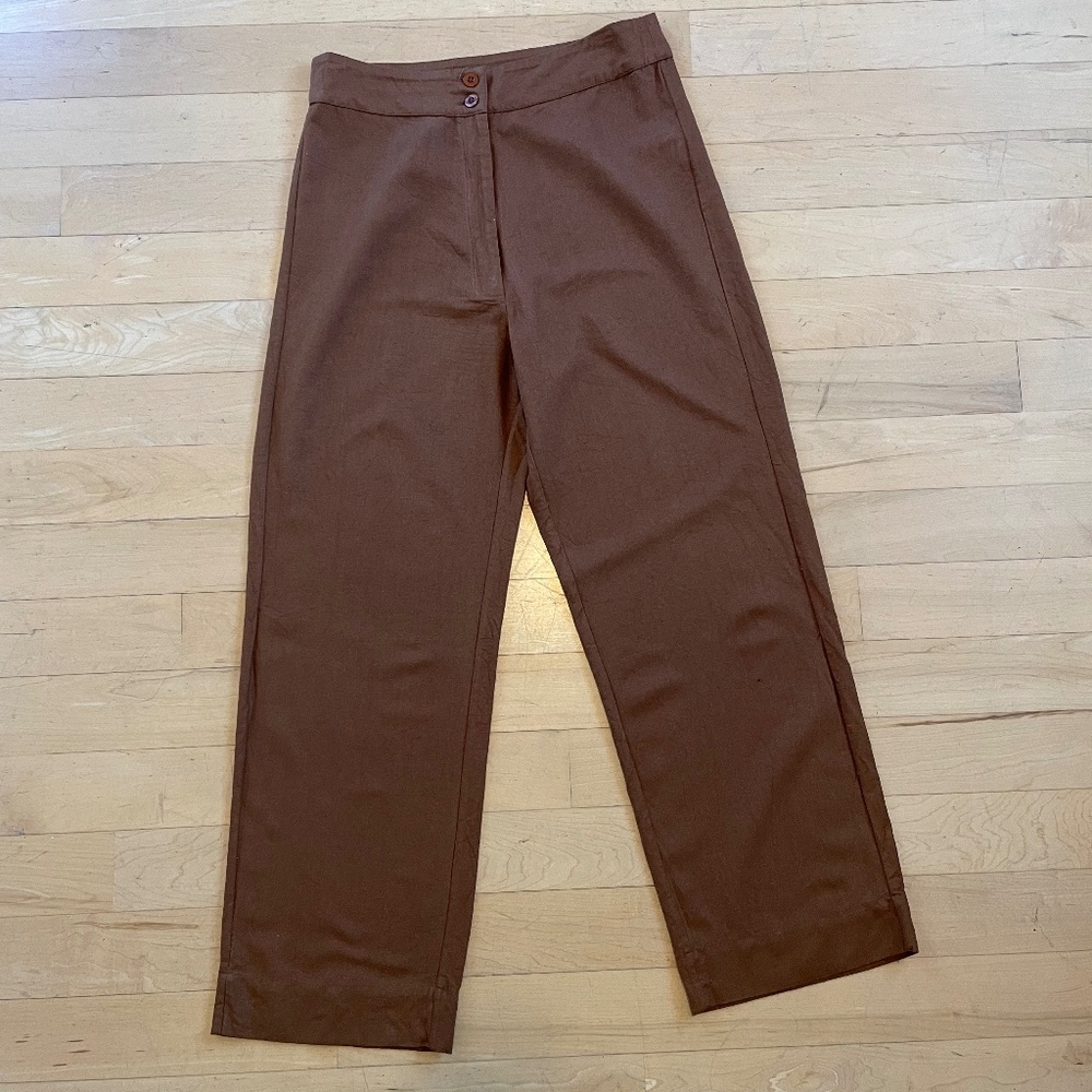 Ali Golden Silk Pants in Copper size M